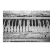 Diseño de poster de teclado vintage