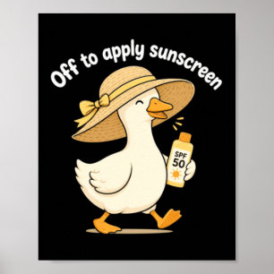 Póster Diseño de protector solar para aplicar