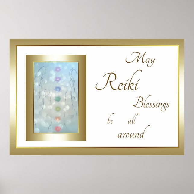 Póster Diseño de Reiki Blessings (Frente)