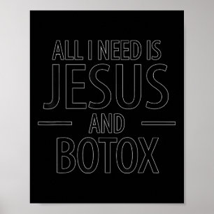 Póster Diseño de relleno de labios con Botox divertido qu