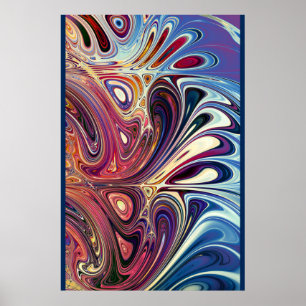 Póster Diseño de Salpicadura Abstracta