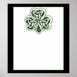 Póster Diseño de Shamrock Celta 2 Poster/Imprimir 2