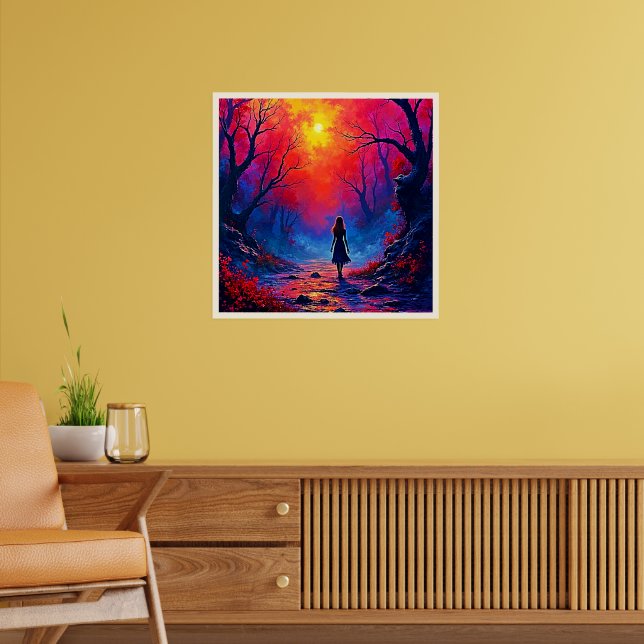 Póster Diseño de soledad de Chicas forestales mágicos (Salón 2)