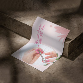 Póster Diseño de Spa de Uñas Floral