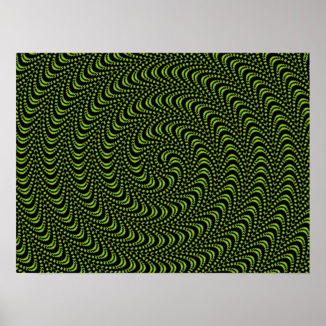 Póster Diseño de Swirl óptico MAYORES TAMAÑOS BAJO PERSON (Frente)
