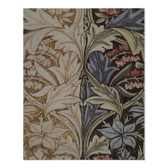 Póster Diseño de tapices para William Morris Bluebell (Anverso)