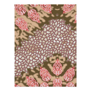 Póster Diseño de tejidos intrincados con motivos florales