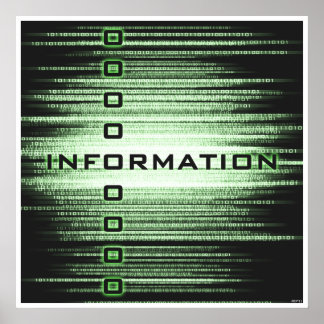 Póster Diseño de texto de información