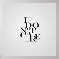 Diseño de tipografía en blanco y negro "No me impo