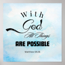 Diseño de tipografía Mateo 19:26
