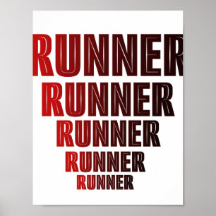 Póster Diseño de tipografía Runner
