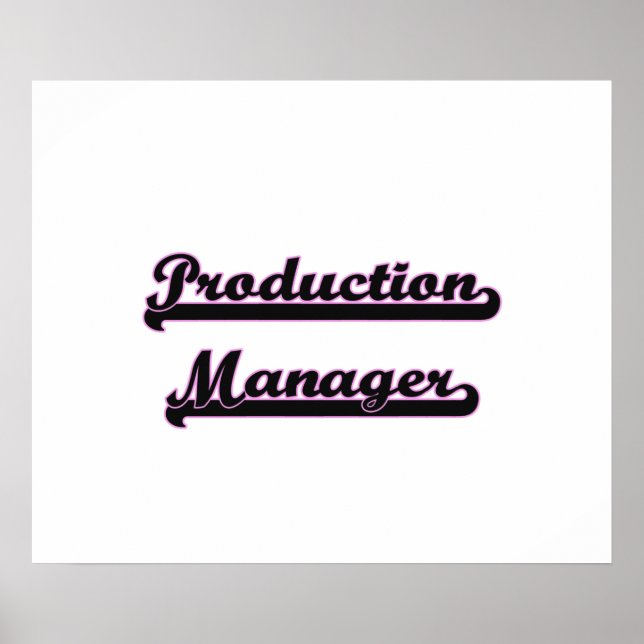 Póster Diseño de trabajos clásicos de Production Manager (Frente)
