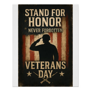 Póster Diseño de Tributo al Día de los Veteranos – Levánt