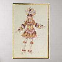 Diseño de vestuario para bailarina masculina, c.16