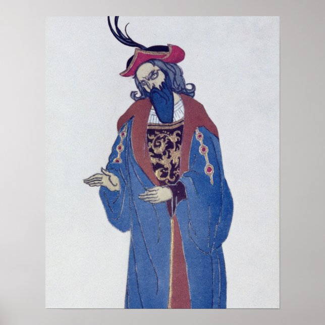 Póster Diseño de vestuario para barba azul, de Beaut durm (Frente)