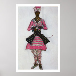 Póster Diseño de vestuario para el novio indio, de Sle