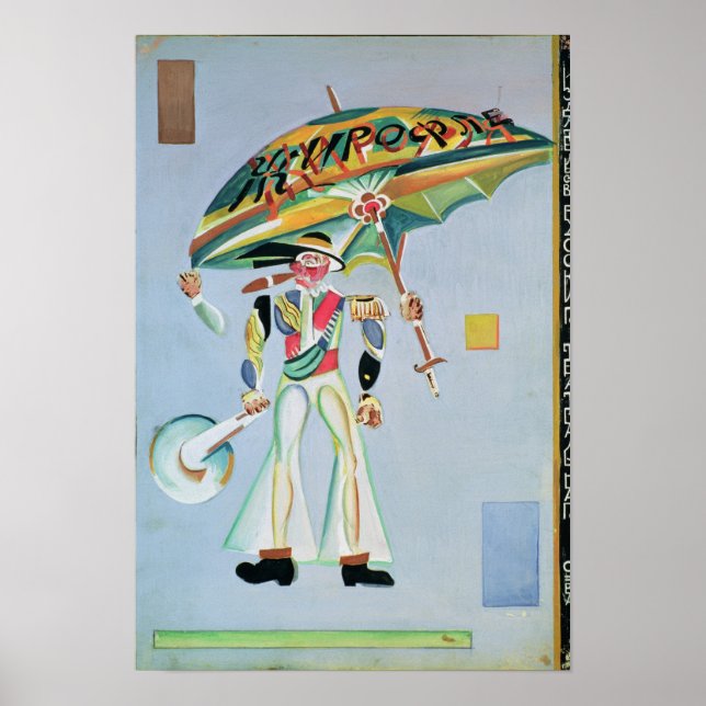 Póster Diseño de vestuario para la opereta (Frente)