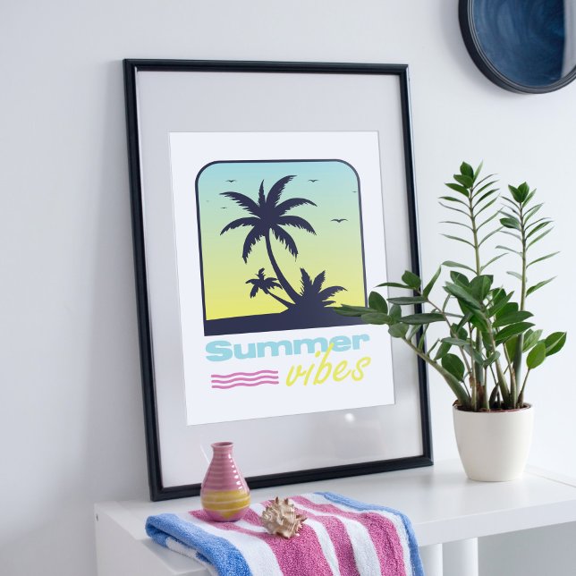Póster Diseño de vibraciones de verano. (Subido por el creador)
