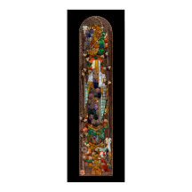 Diseño de vidriera de St. Gobnait