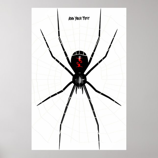 Póster Diseño de viuda negra (Frente)