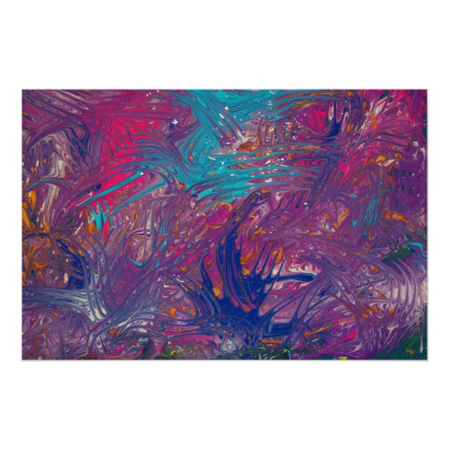 Póster Diseño de vórtice de colores (Anverso)