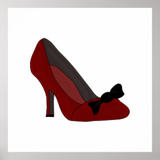 Póster Diseño de zapatos de Poster de moda