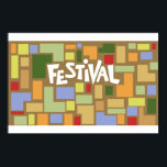 Póster Diseño del escenario del Festival Cultural Harlem<br><div class="desc">Diseño escénico del Festival Cultural Harlem de 1969,  documentado en el documental ganador del Premio de la Academia "Summer of Soul"</div>