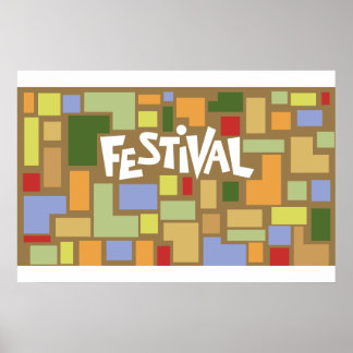 Póster Diseño del escenario del Festival Cultural Harlem