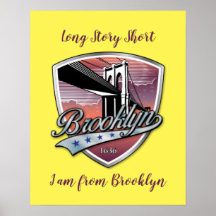 Póster Diseño del logotipo de Brooklyn