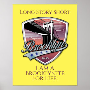 Póster Diseño del logotipo de Brooklyn