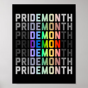 Póster Diseño del Mes del Orgullo Lgbtqia - Amor Gaypride