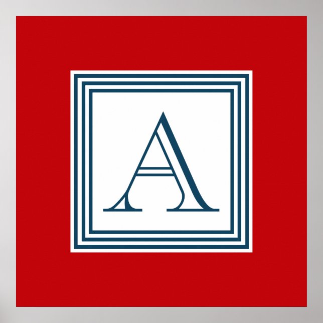 Póster Diseño del monograma (Frente)