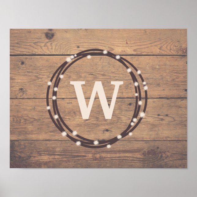 Póster Diseño del monograma (Frente)