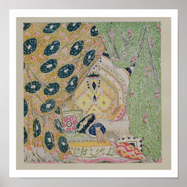 Póster Diseño del paisaje oriental (color lito) (Frente)