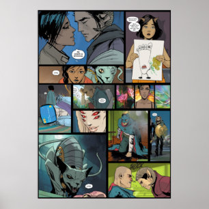 Póster Diseño del panel Saga Image Comics
