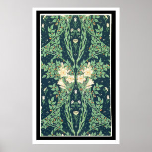 Póster Diseño del papel pintado de Francisca