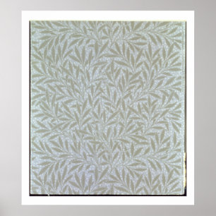 Póster Diseño del papel pintado del sauce, 1874