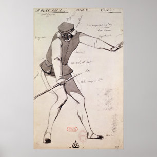 Póster Diseño del traje para un acróbata