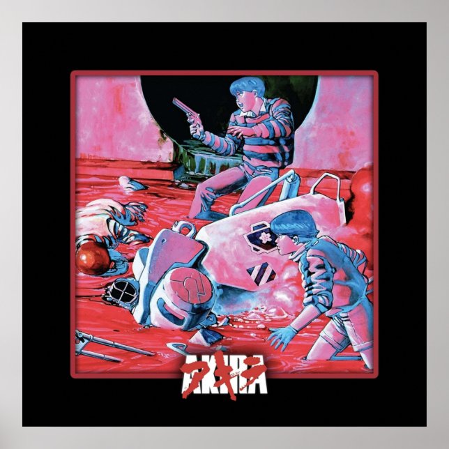 Póster Diseño del volumen 1 de Akira (Frente)
