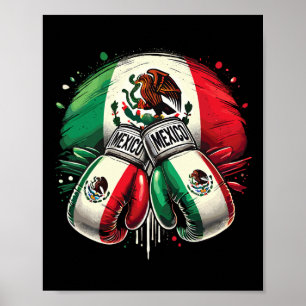 Póster Diseño deportivo de Guantes de Orgullo de Boxeo Me
