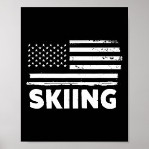Póster Diseño Deportivo Patriótico Bandera Usa Vida de Es