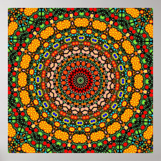 Póster Diseño detallado de Mandala