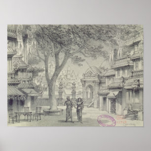 Póster Diseño determinado para el acto II de la ópera