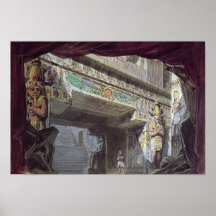 Póster Diseño determinado para "la flauta mágica" por