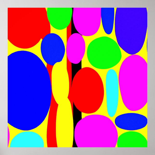 Póster Diseño dinámico colorido (Frente)
