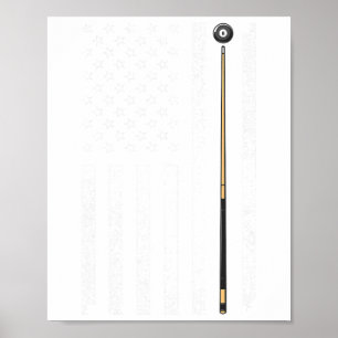 Póster Diseño divertido De Bandera Estadounidense Para Ho