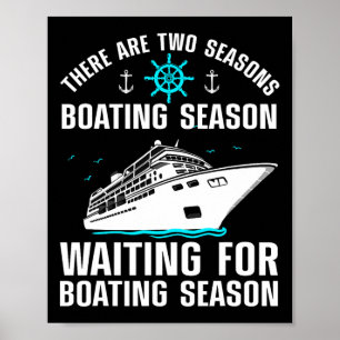 Póster Diseño divertido de barcos para hombres mujeres am