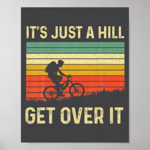 Póster Diseño Divertido de Ciclismo de Montaña para Hombr