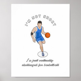Póster Diseño divertido de eslóganes de básquetbol