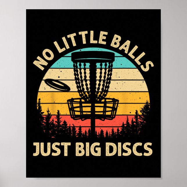 Póster Diseño Divertido de Golf de Disco para Hombres Muj (Frente)